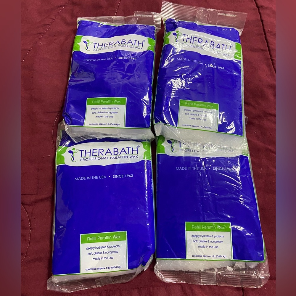 THERABATH 4PC. Lot Professional Paraffin Wax Refill - Blue